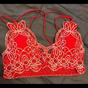 Size XL Red Lace Bralette